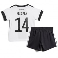 Dječji Nogometni Dres Njemačka Jamal Musiala #14 Domaci SP 2022 Kratak Rukav (+ Kratke hlače)